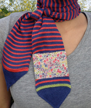 Fern & Flannel Grey Tubular Skinny Summer Scarf