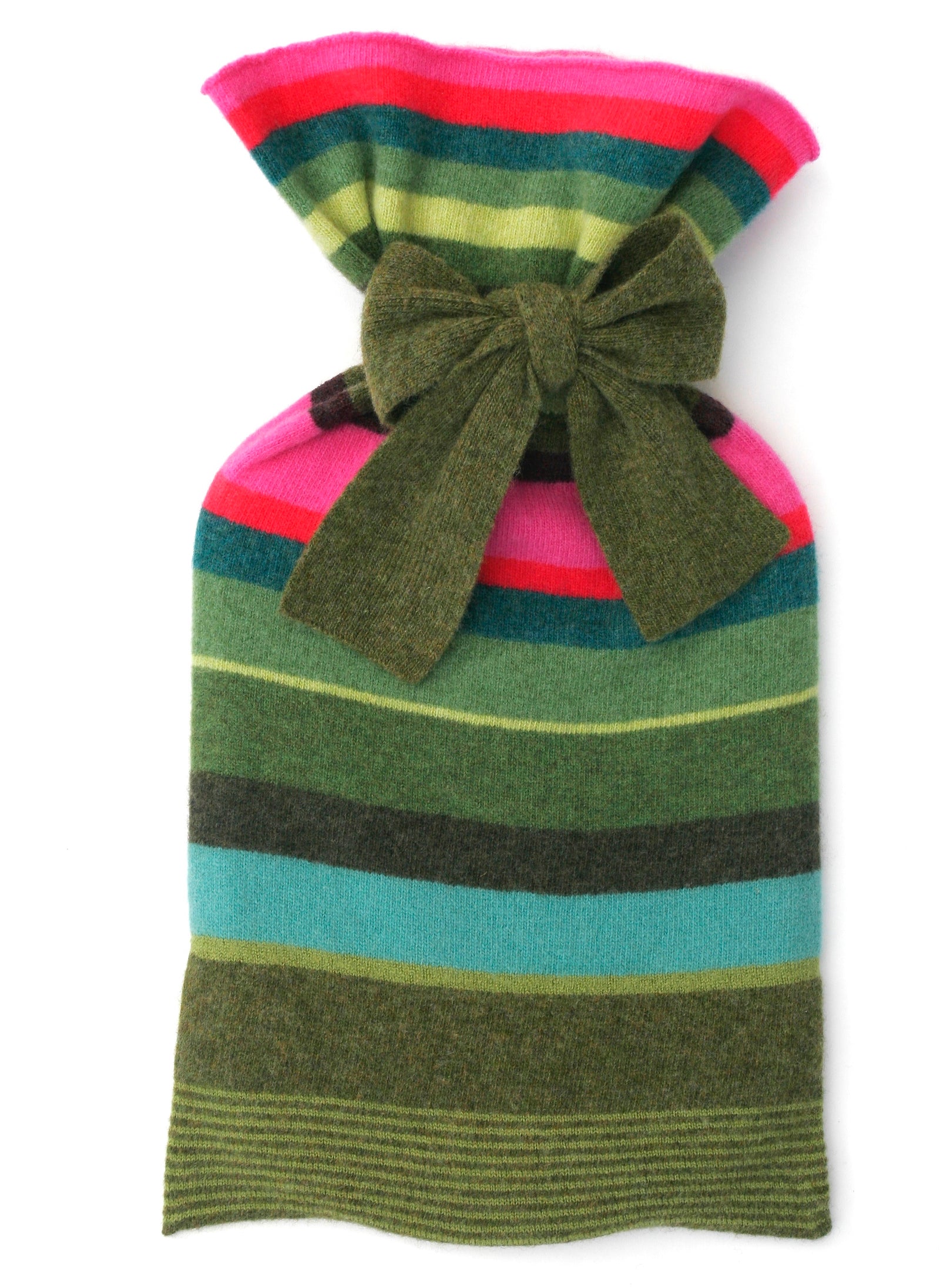 Cherry Garden Stripe Hot Water Bottle