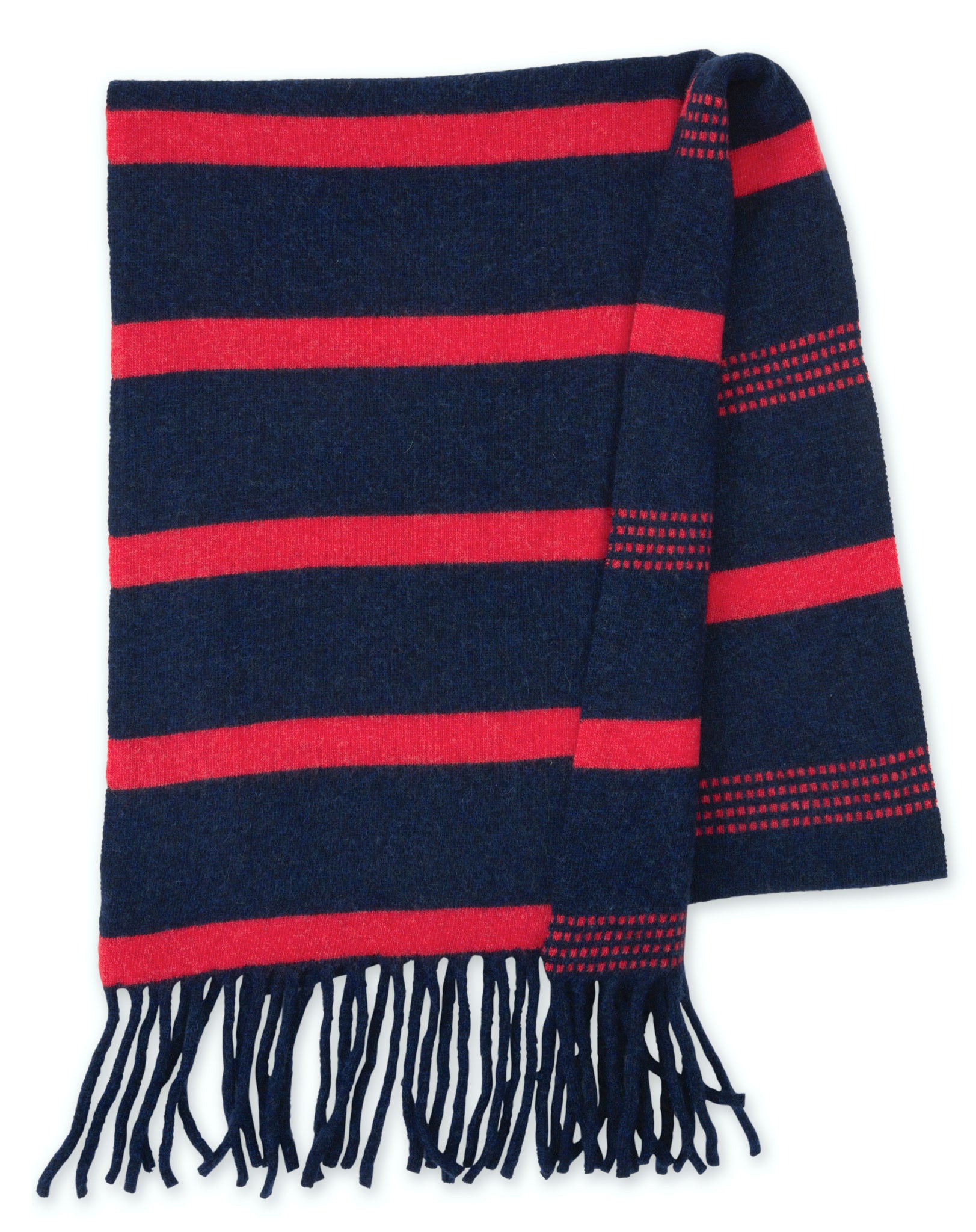 Navy & Geranium Scarf