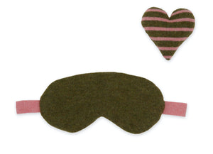 Olive Cashmere Eyemask