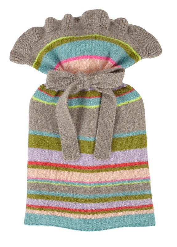 Cashmere Iona Stripe Mini Hot Water Bottle