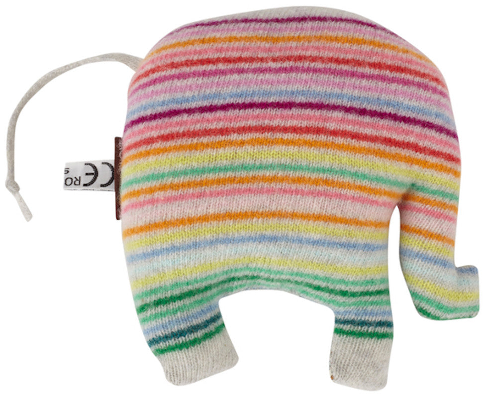 Dove Grey Rainbow Rib Baby Blanket Gift Set