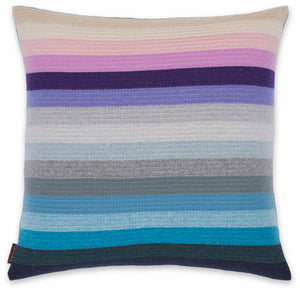 Indigo Rainbow After The Storm Textured Stripe Cushion Large